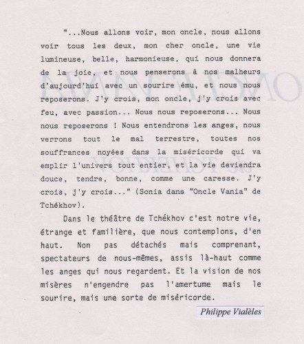 Texte signé